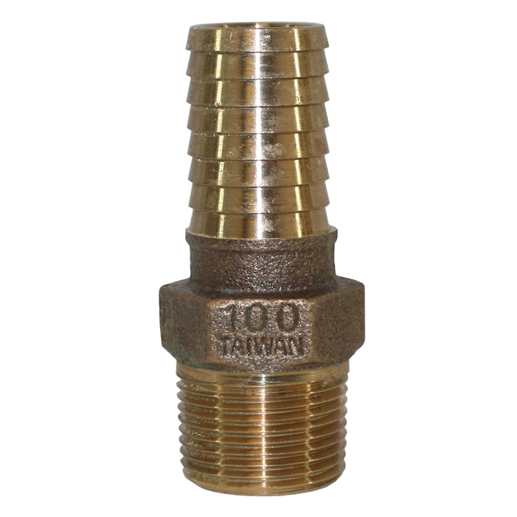 No-Lead Bronze Male Adapter – MIP to Plastic Pipe with Hex Head