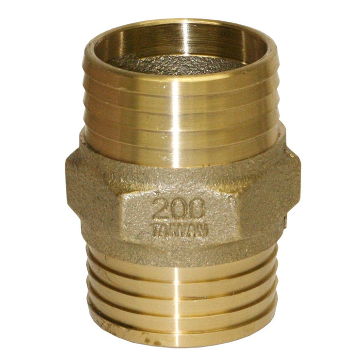 No-Lead Brass Coupling With Hex| Plastic Pipe to Pipe Connector | IHBCPNL