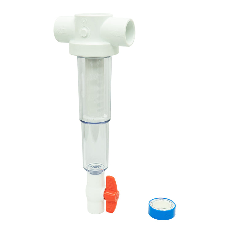 Sediment Trapper with Slip x Slip Connections – Clear Cover, Reusable Screens | SPIN-ST-F