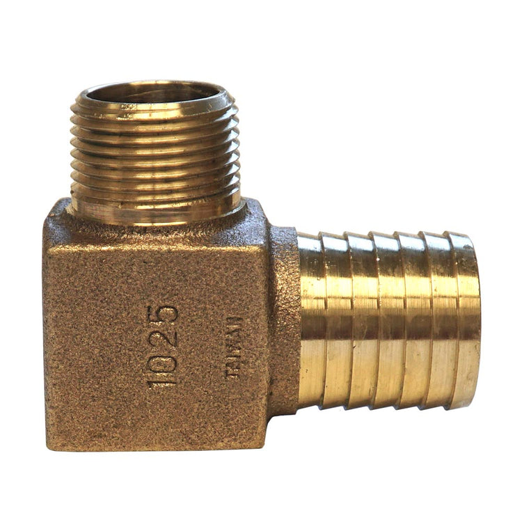 No-Lead Bronze Combination MIP Elbow x Insert Barb – Durable Plumbing Fitting | RBHENL