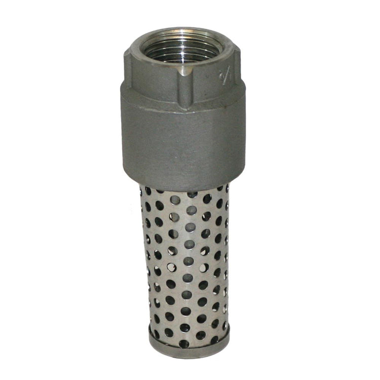 1100E Series Foot Valve (Stainless Steel Viton O-Ring, Stainless Steel Screen) | FVSE