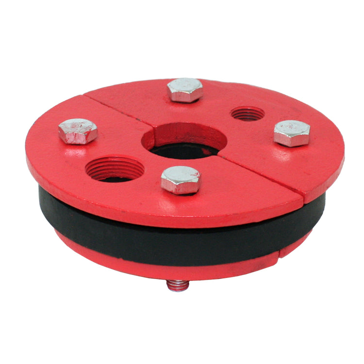 WS Series Cast Iron Well Seal – Single Drop Pipe with Split Top Plate, Cable Tapping & Vent | WS Split