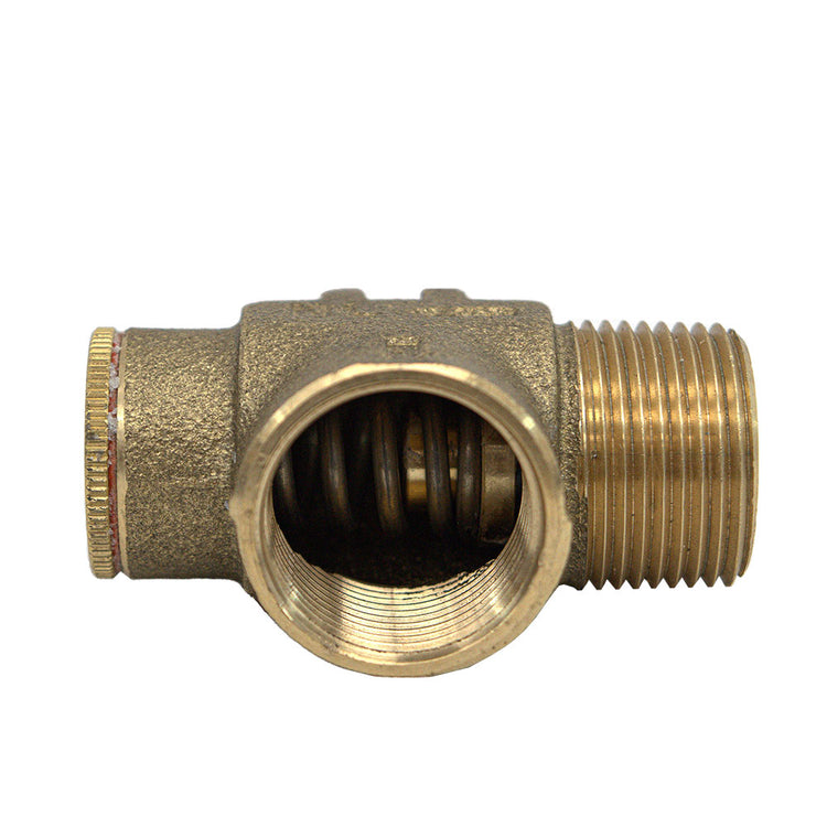 Brass (No Lead) Pressure Relief Valve – 75 PSI & 100 PSI Options | Cold Water System Protection | PRV