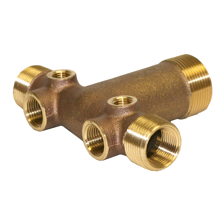 1" No Lead Brass Tank Tee – Cast, Durable Water Well Plumbing Fitting