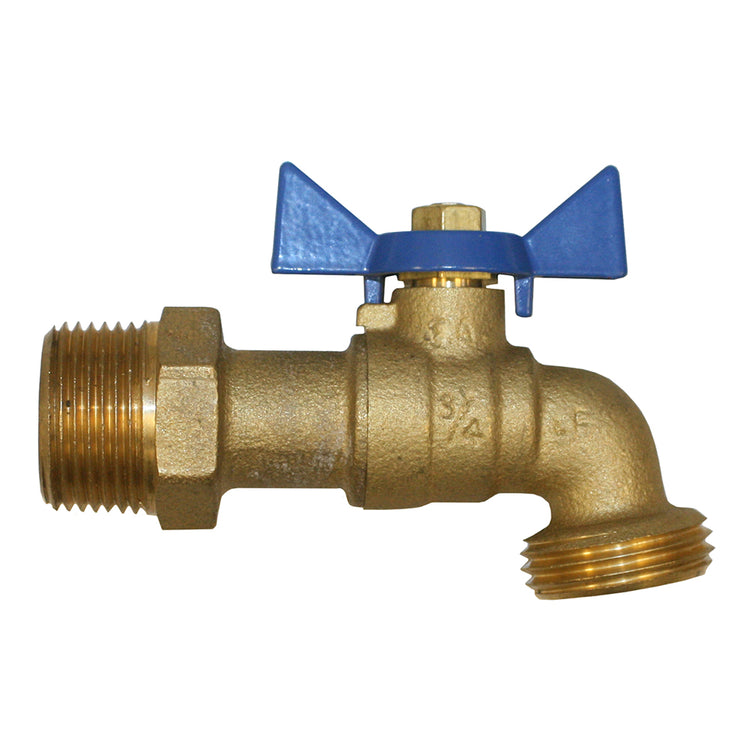 No-Lead Boiler Drain – 3/4" Hose Threaded Outlet, Heavy-Duty Handle