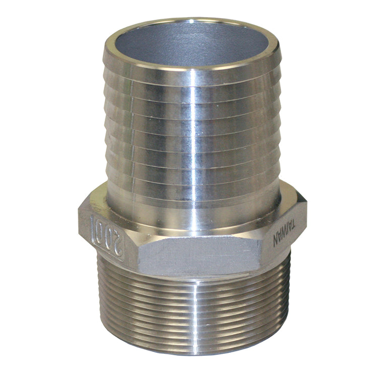 Stainless Steel Male Adapter with Hex | SSMA Fitting – Plastic Pipe to MIP | Made in the USA