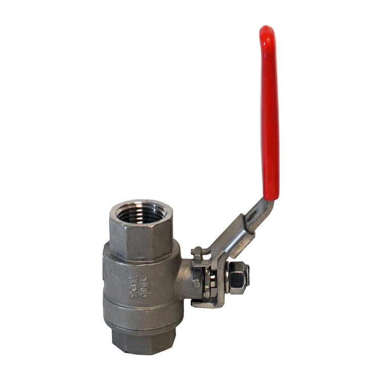 Stainless Steel Ball Valve – Full Port, Teflon Seals, High Pressure