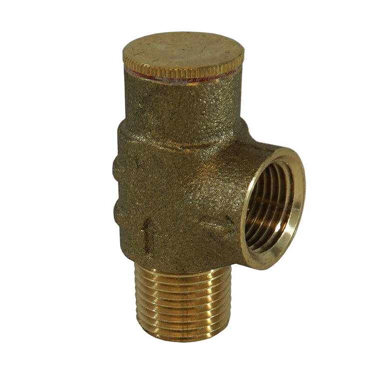 Brass (No Lead) Pressure Relief Valve – 75 PSI & 100 PSI Options | Cold Water System Protection