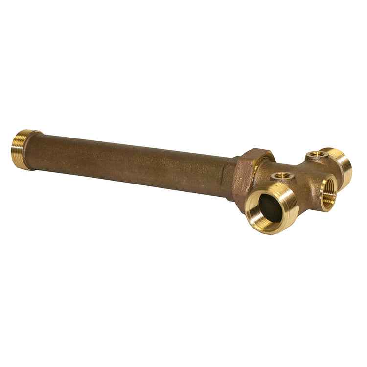 1-1/4" No-Lead Cast Brass Tank Tee with Union – Durable Plumbing Fitting
