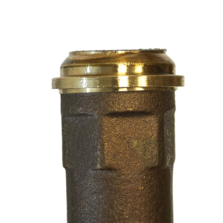 1" Long Cast Brass Tank Tee with Union – No Lead