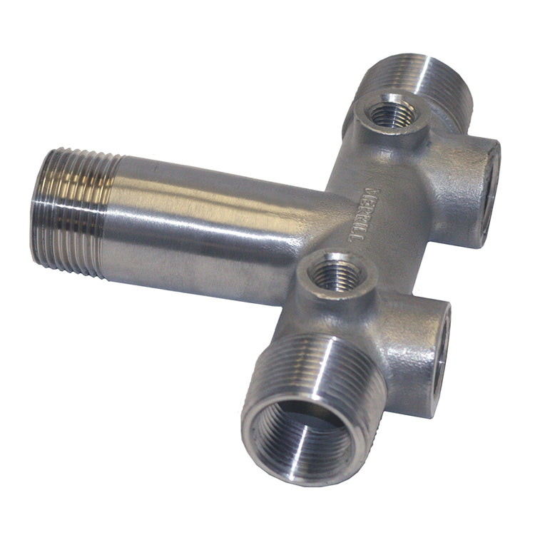 Stainless Steel Tank Tee with Drain Holes