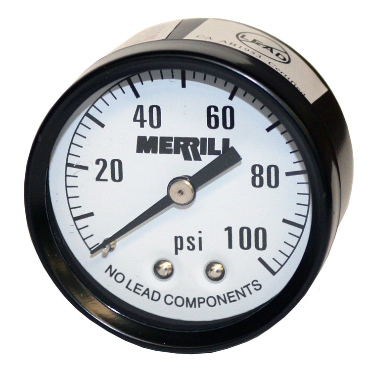 Dial Pressure Gauge – No Lead, Brass-Alloy Pressure Gauge for Water, Air & Steam