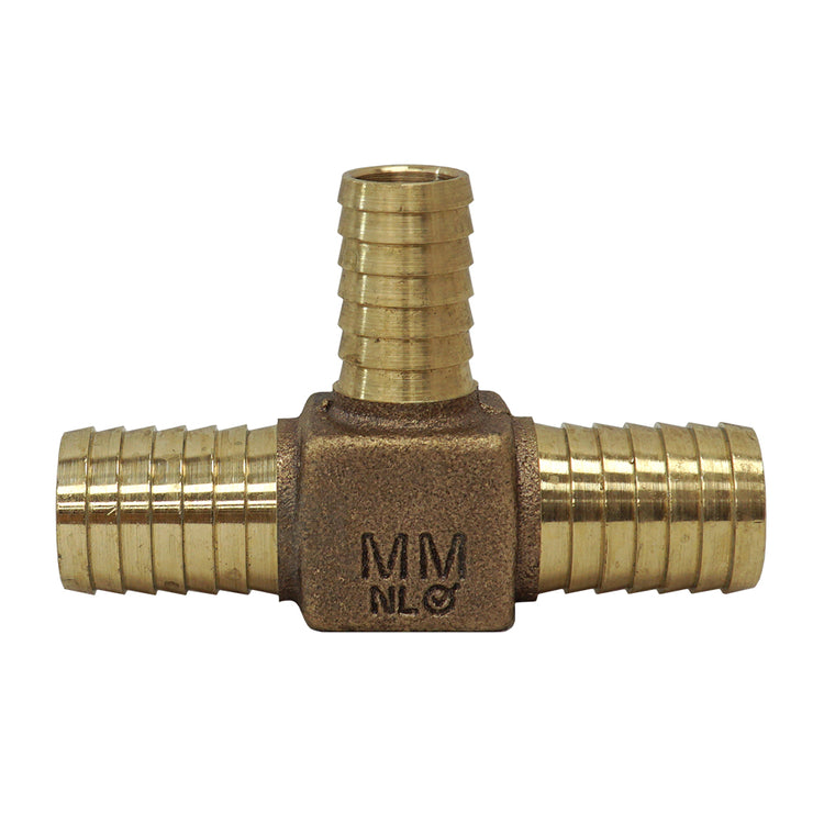 Bronze No-Lead Tee – Plastic Pipe Insert x Insert Fitting | RBDTNL