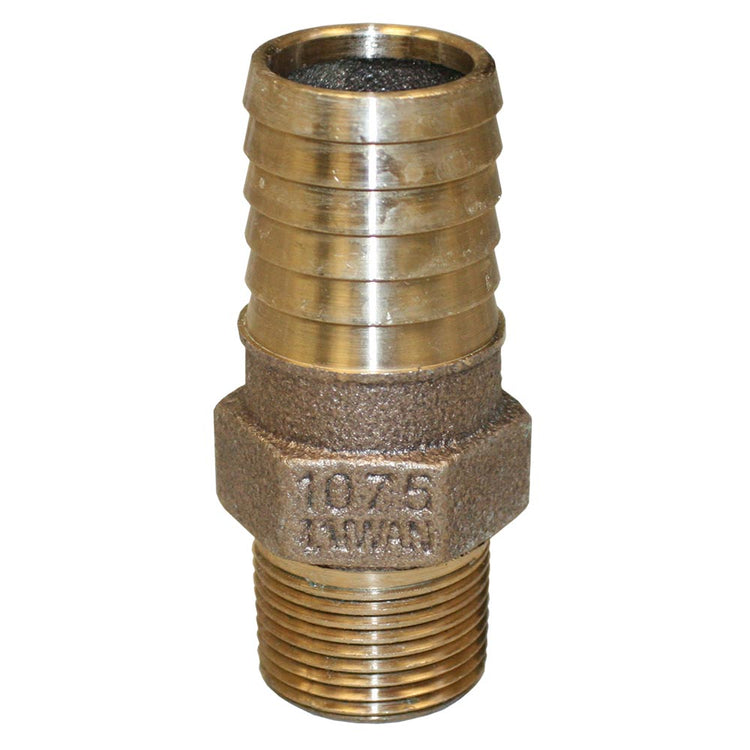 No-Lead Bronze Male Adapter – MIP to Plastic Pipe with Hex Head | RBMANL