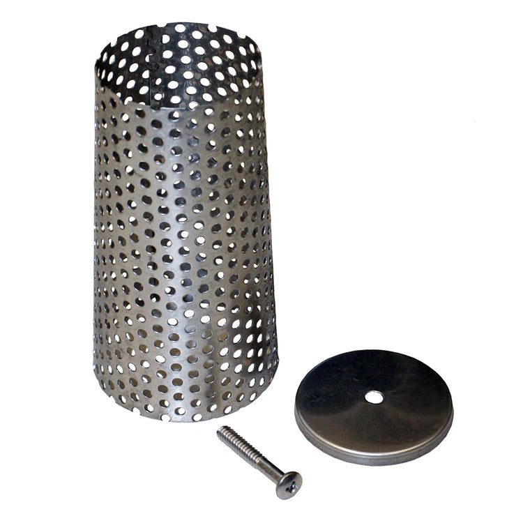 Stainless Steel Foot Valve Screen with End Cap & Screw – Corrosion-Resistant Replacement Kit