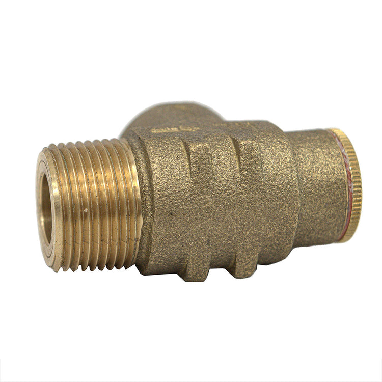Brass (No Lead) Pressure Relief Valve – 75 PSI & 100 PSI Options | Cold Water System Protection | PRV