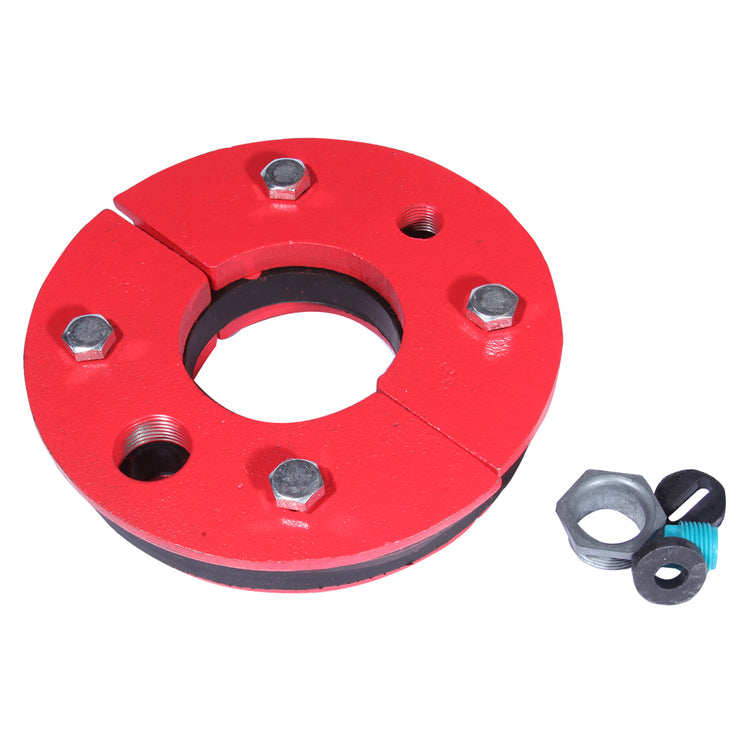 WS Series Cast Iron Well Seal – Single Drop Pipe with Split Top Plate, Cable Tapping & Vent | WS Split