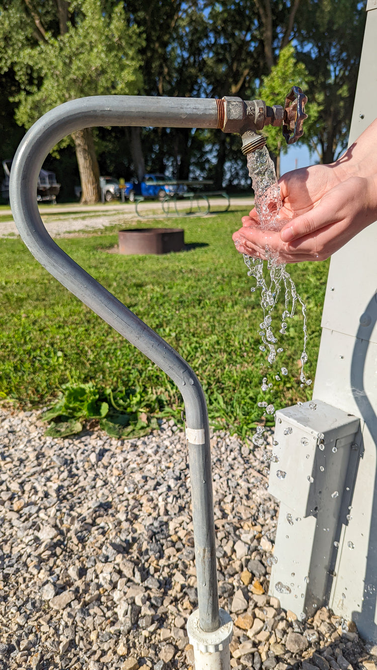 Hide-Drant Removable and Sanitary Hydrant | Curved Hidedrant