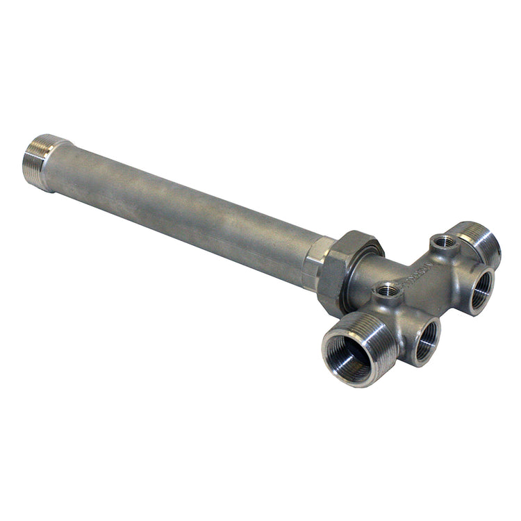 1-1/4" Stainless Steel Tank Tee with Drain Holes – No-Lead, Durable, Corrosion-Resistant