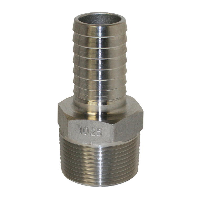 Stainless Steel Male Adapter with Hex | SSMA Fitting – Plastic Pipe to MIP | Made in the USA