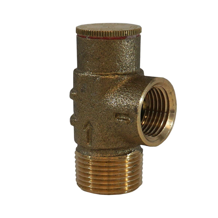 Brass (No Lead) Pressure Relief Valve – 75 PSI & 100 PSI Options | Cold Water System Protection | PRV