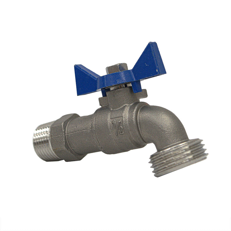 No-Lead Boiler Drain – 3/4" Hose Threaded Outlet, Heavy-Duty Handle