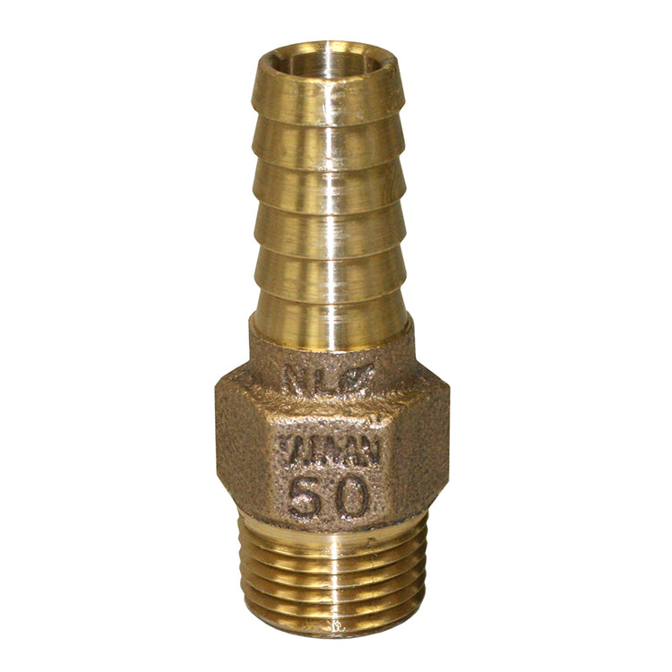 No-Lead Bronze Male Adapter – MIP to Plastic Pipe with Hex Head