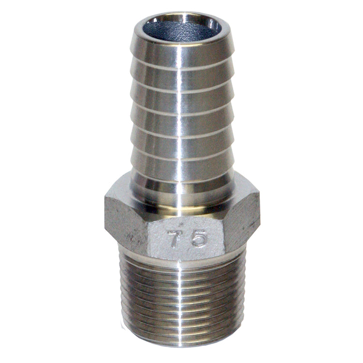 Stainless Steel Male Adapter with Hex | SSMA Fitting – Plastic Pipe to MIP | Made in the USA