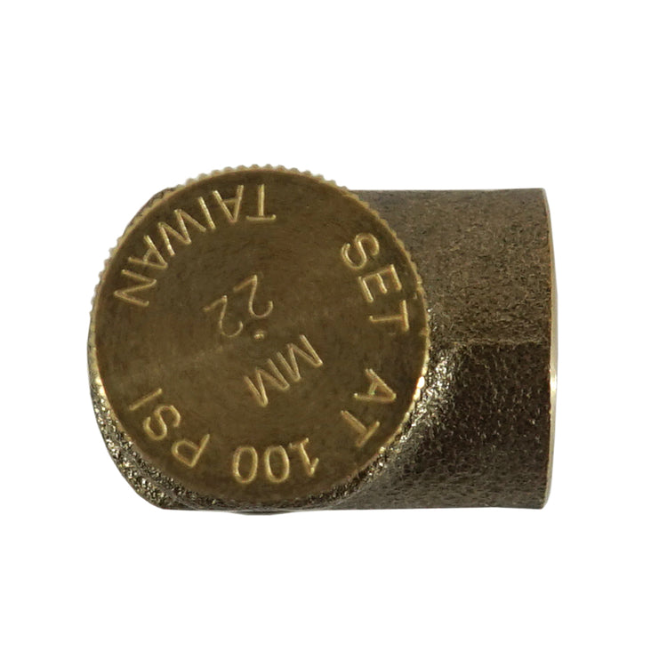 Brass (No Lead) Pressure Relief Valve – 75 PSI & 100 PSI Options | Cold Water System Protection