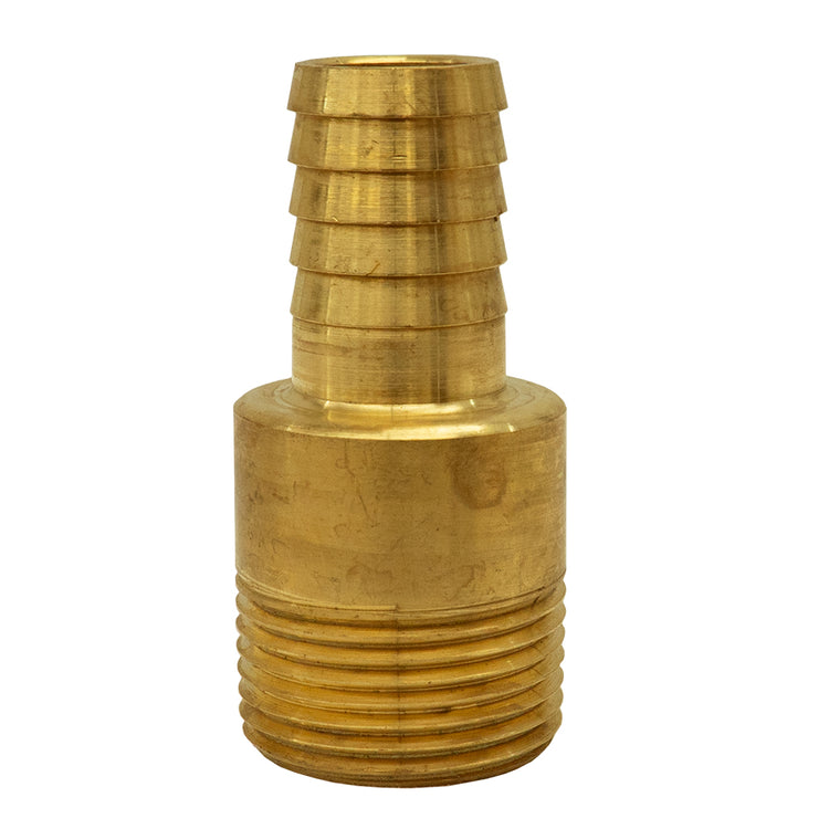 Round Yellow Brass Male Adapter – No Lead, MIP Connection
