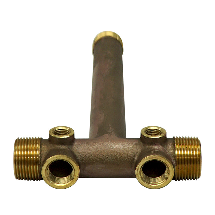 1" No Lead Brass Tank Tee – Cast, Durable Water Well Plumbing Fitting | BATNL1