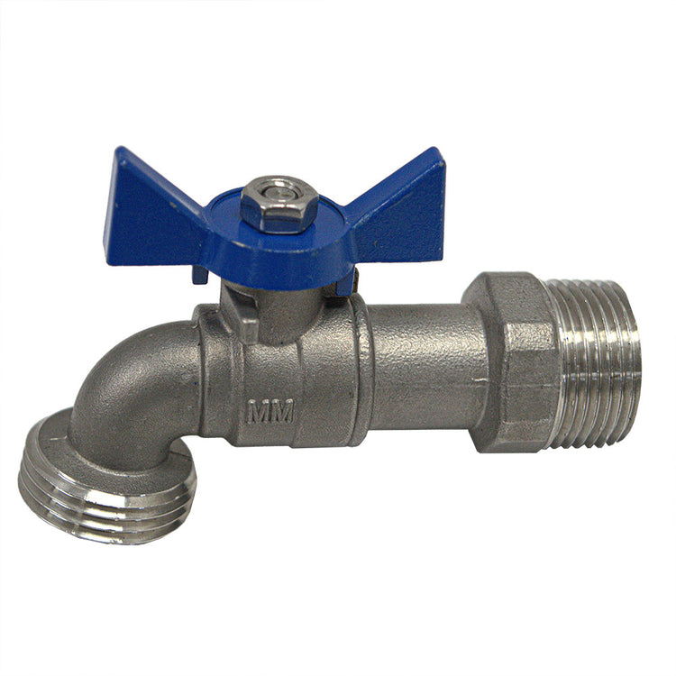 No-Lead Brass Boiler Drain – 3/4" Hose Threaded Outlet, Heavy-Duty Handle | BBD