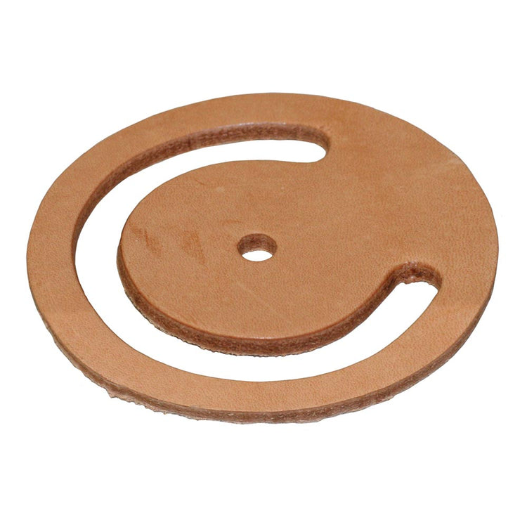 Flat Valve Leather with Center Hole – No. 700 Universal Lower Valve Leather | Durable Natural Finish | 700CL