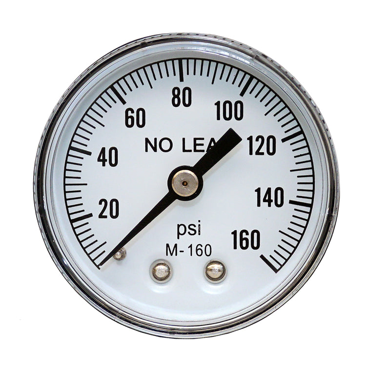 Dial Pressure Gauge – No Lead, Brass-Alloy Pressure Gauge for Water, Air & Steam