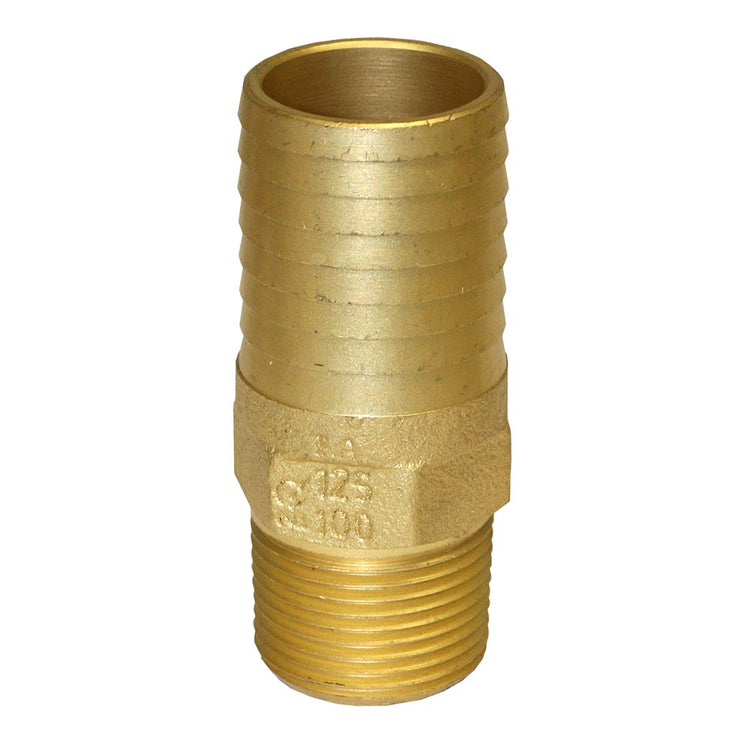 Round Yellow Brass Male Adapter – No Lead, MIP Connection | IBMANL