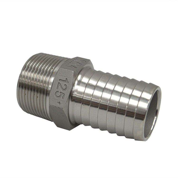 Stainless Steel Male Adapter with Hex | SSMA Fitting – Plastic Pipe to MIP | Made in the USA
