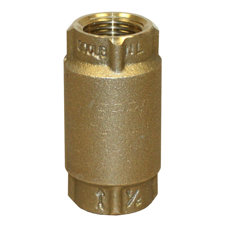 No-Lead Brass Check Valve with No-Spin Poppet | CVNL