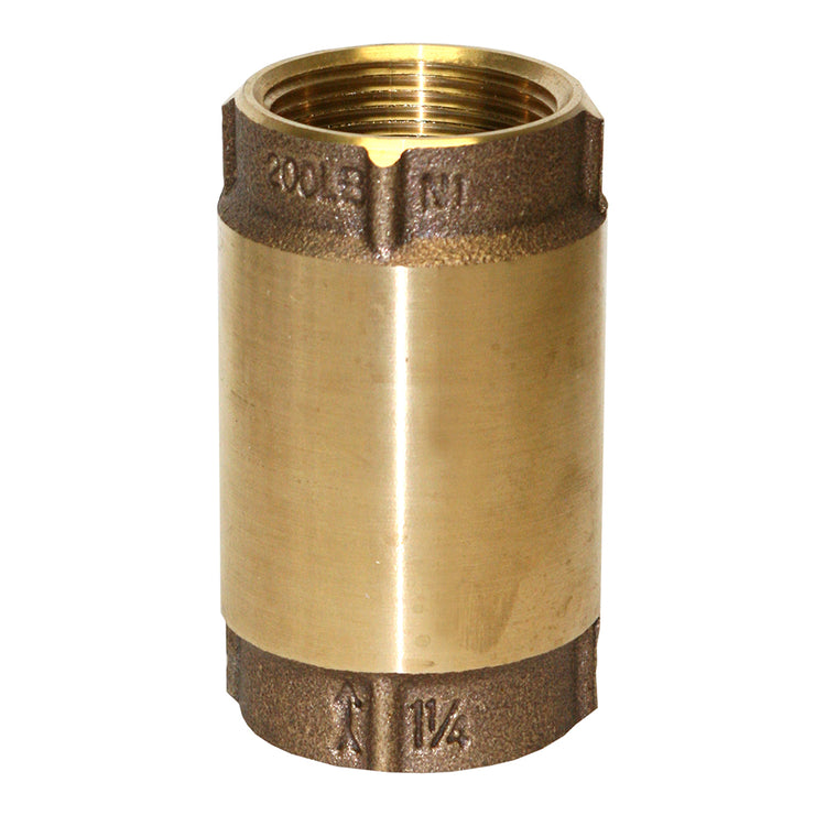 No-Lead Bronze Check Valve – No-Spin Poppet, High Performance, Corrosion-Resistant | CVANL