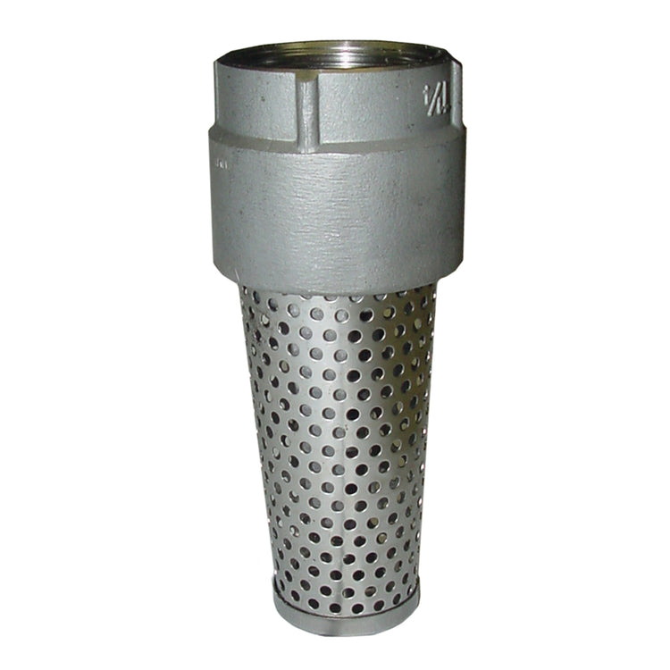 1100E Series Foot Valve (Stainless Steel Viton O-Ring, Stainless Steel Screen) | FVSE