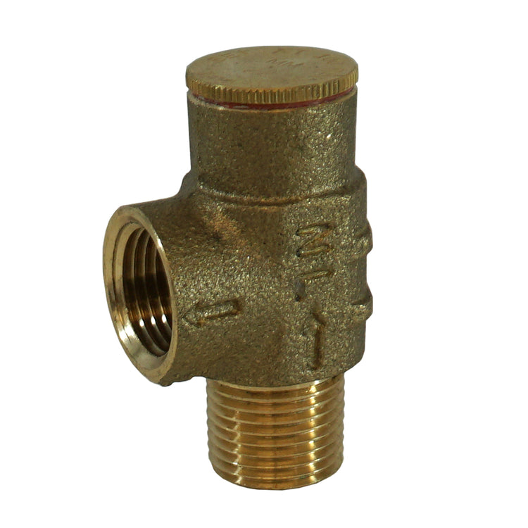 Brass (No Lead) Pressure Relief Valve – 75 PSI & 100 PSI Options | Cold Water System Protection