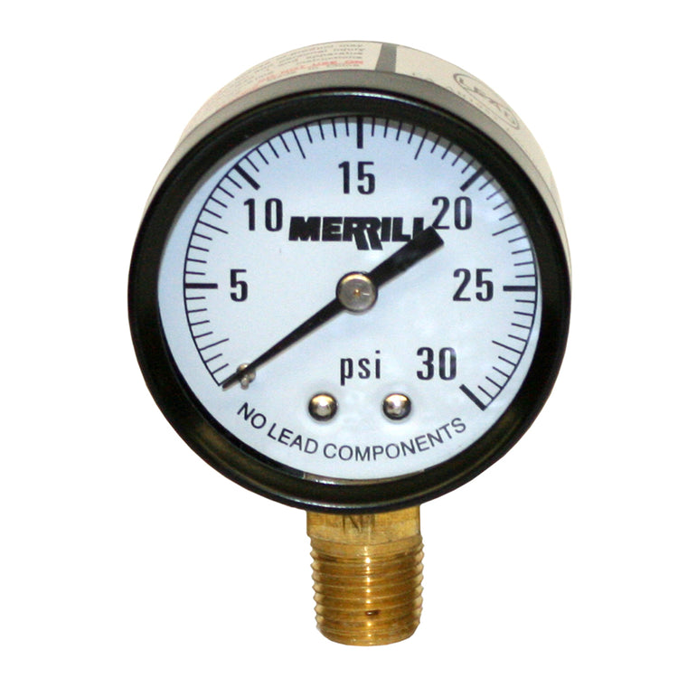 Dial Pressure Gauge – No Lead, Brass-Alloy Pressure Gauge for Water, Air & Steam