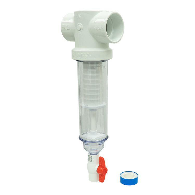 Sediment Trapper with Slip x Slip Connections – Clear Cover, Reusable Screens | SPIN-ST-F