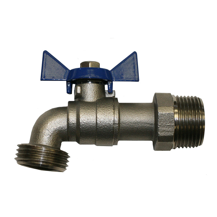 No-Lead Boiler Drain – 3/4" Hose Threaded Outlet, Heavy-Duty Handle