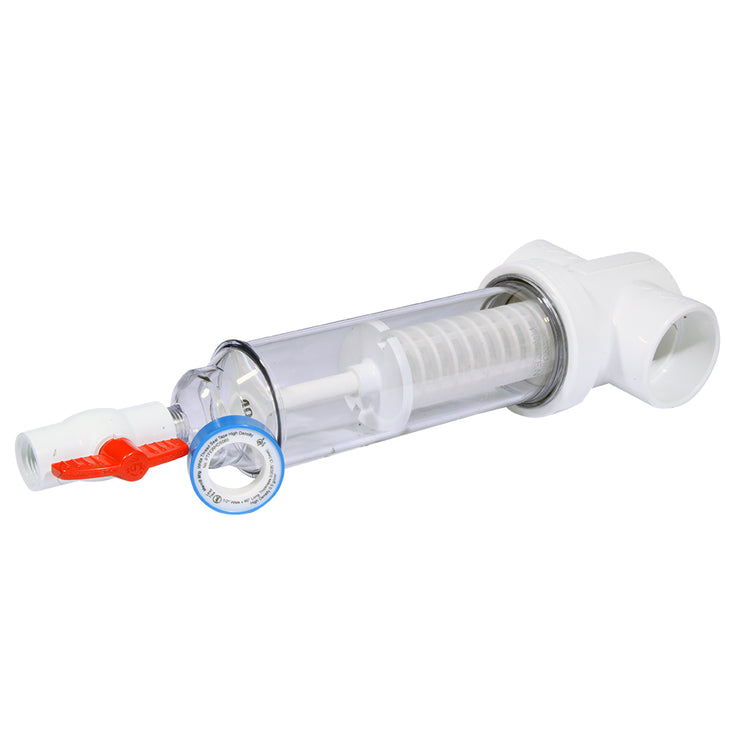 Sediment Trapper with Slip x Slip Connections – Clear Cover, Reusable Screens | SPIN-ST-F