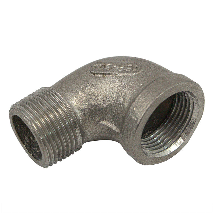 Stainless Steel Street Elbow – Female Iron Pipe (FIP) to Male Iron Pipe (MIP) | SSTEL