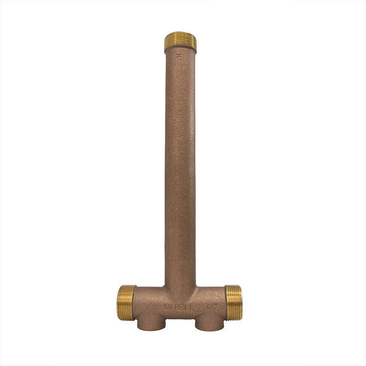 Long Cast Tank Tee – Heavy-Duty No Lead Brass Tee for Pressure Tank Installations | Durable and Corrosion-Resistant | BATNL1-1/4