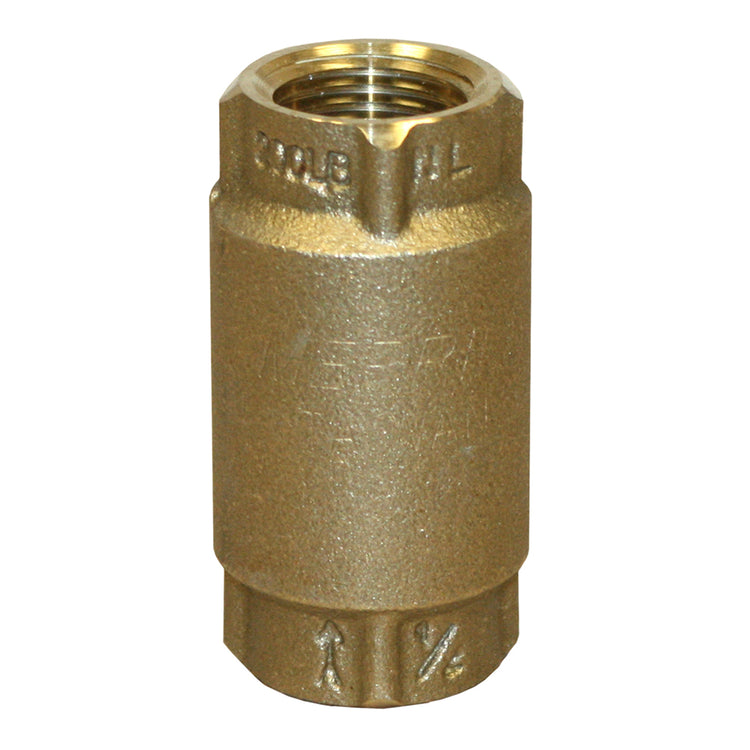No-Lead Brass Check Valve with No-Spin Poppet