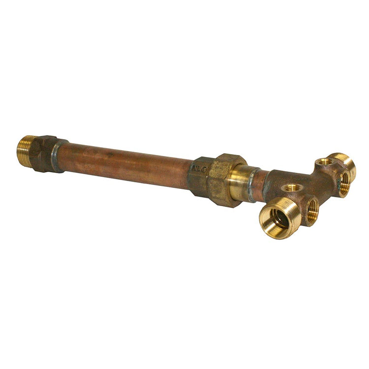 1" No-Lead Brass Tank Tee with Union – Female Input | BATNL1UF