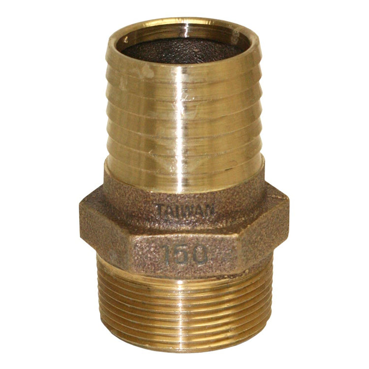 No-Lead Bronze Male Adapter – MIP to Plastic Pipe with Hex Head | RBMANL