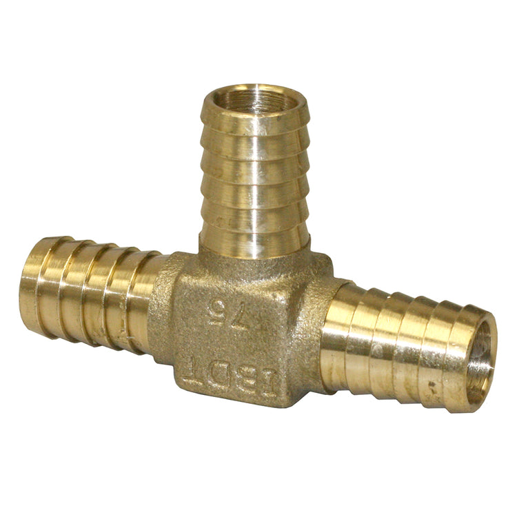 No-Lead Brass Plastic Pipe Tee – Durable Plumbing Connector